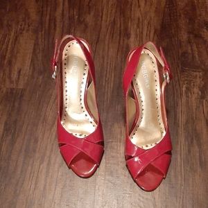 BCBGirls Red Heels - good used condition